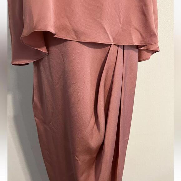 NWT $295 Shona Joy Luxe Cocktail Frill Dress - Rose Size 10 SJ3499 - Picture 6 of 9